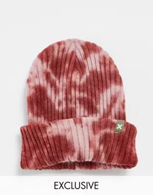 COLLUSION Unisex beanie in pink tie dye | ASOS (Global)