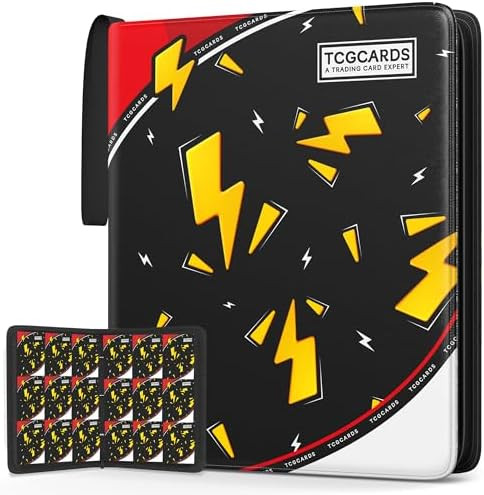 Trading Card Binder 9 Pocket,Card Binder 900 Pockets,Card Book Holder Cards with 50 Removable Sle... | Amazon (US)
