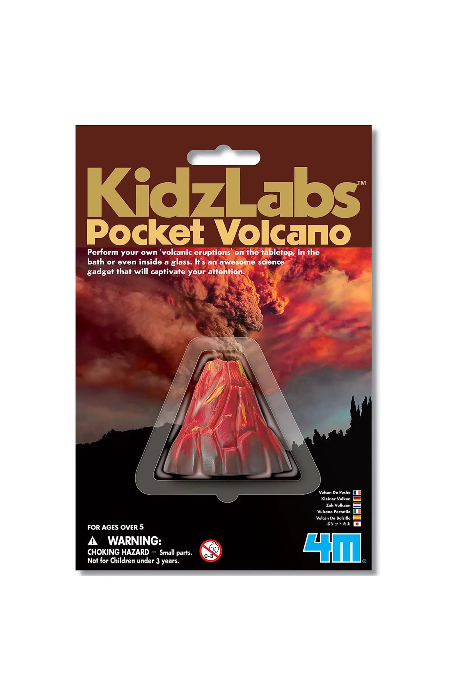 4M Kidzlabs Pocket Volcano Create Mini Eruptions, Baking Soda Reactions | Nordstrom | Nordstrom
