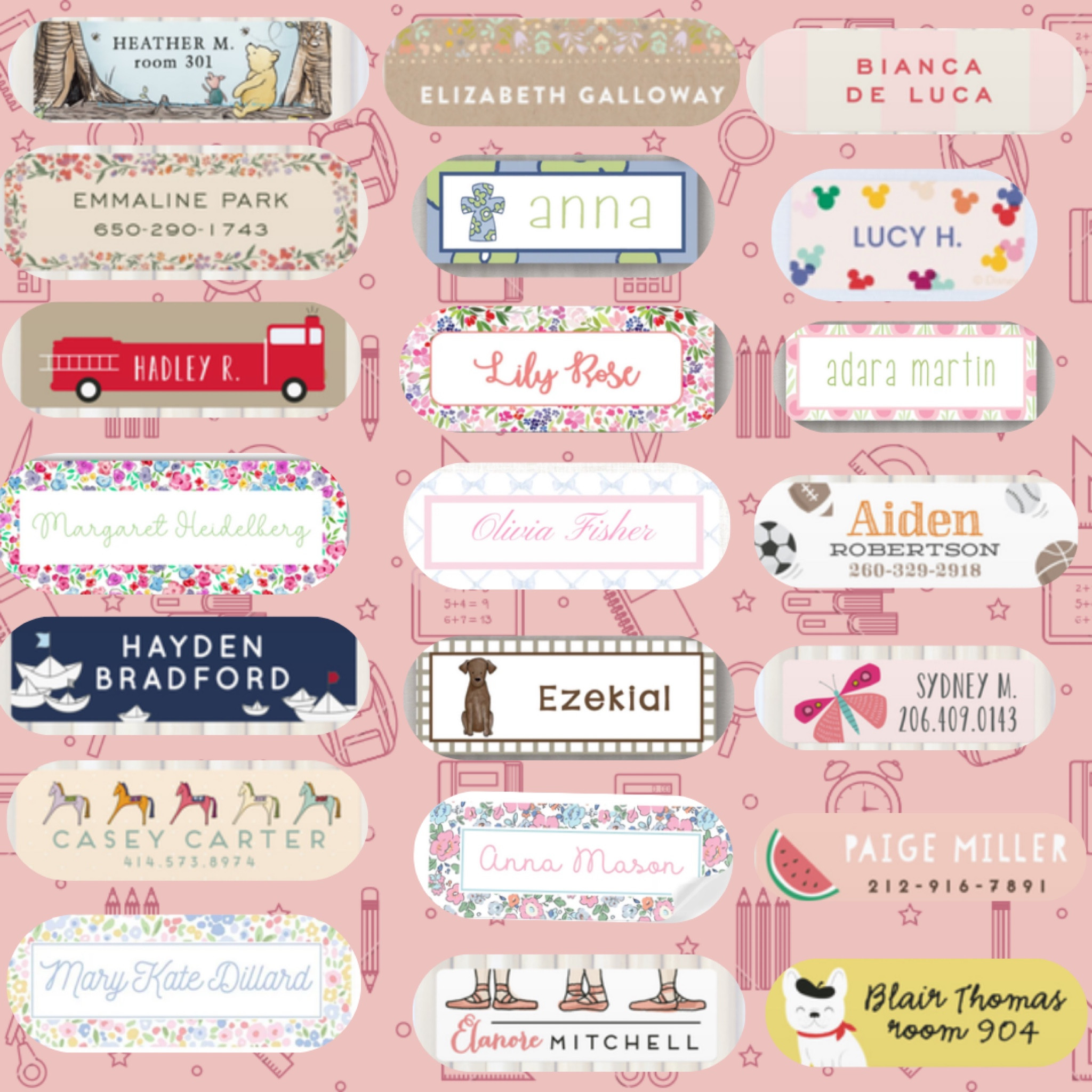 While I normally purchase Teddy Labels on Amazon (not a fan of Label Daddy though), this year I went with labels from minted for my daughter and Etsy for my son! I am obsessed with these. check them out 💕

#LTKBacktoSchool #LTKKids #LTKSeasonal