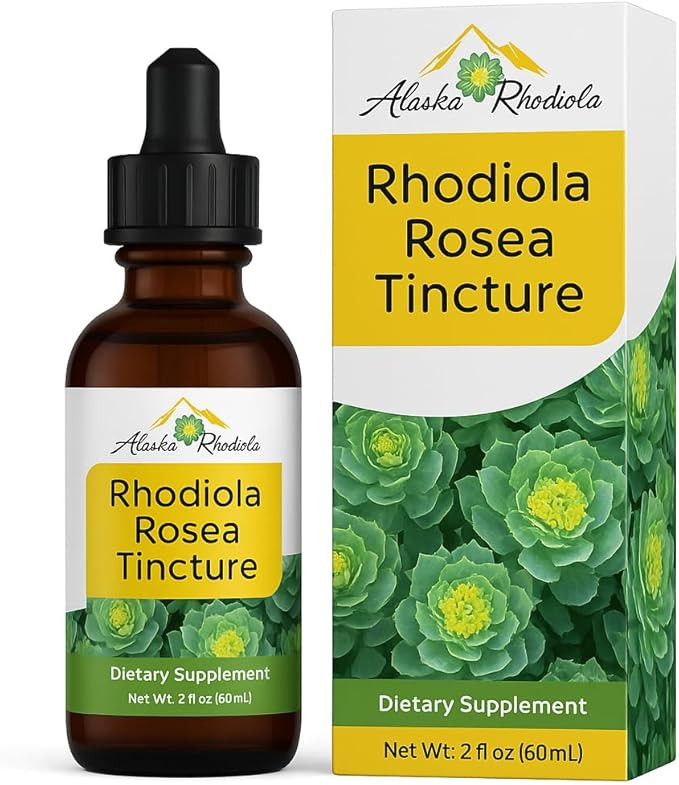 Alaskan Rhodiola Rosea Tincture – Natural Stress Support Rhodiola Supplement, Adaptogen for Ene... | Amazon (US)