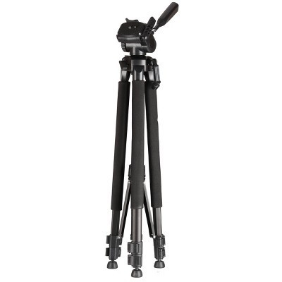 Sunpak 66" Tripod with 3-Way Panhead - Black: Universal Mount, Lightweight Design | Target