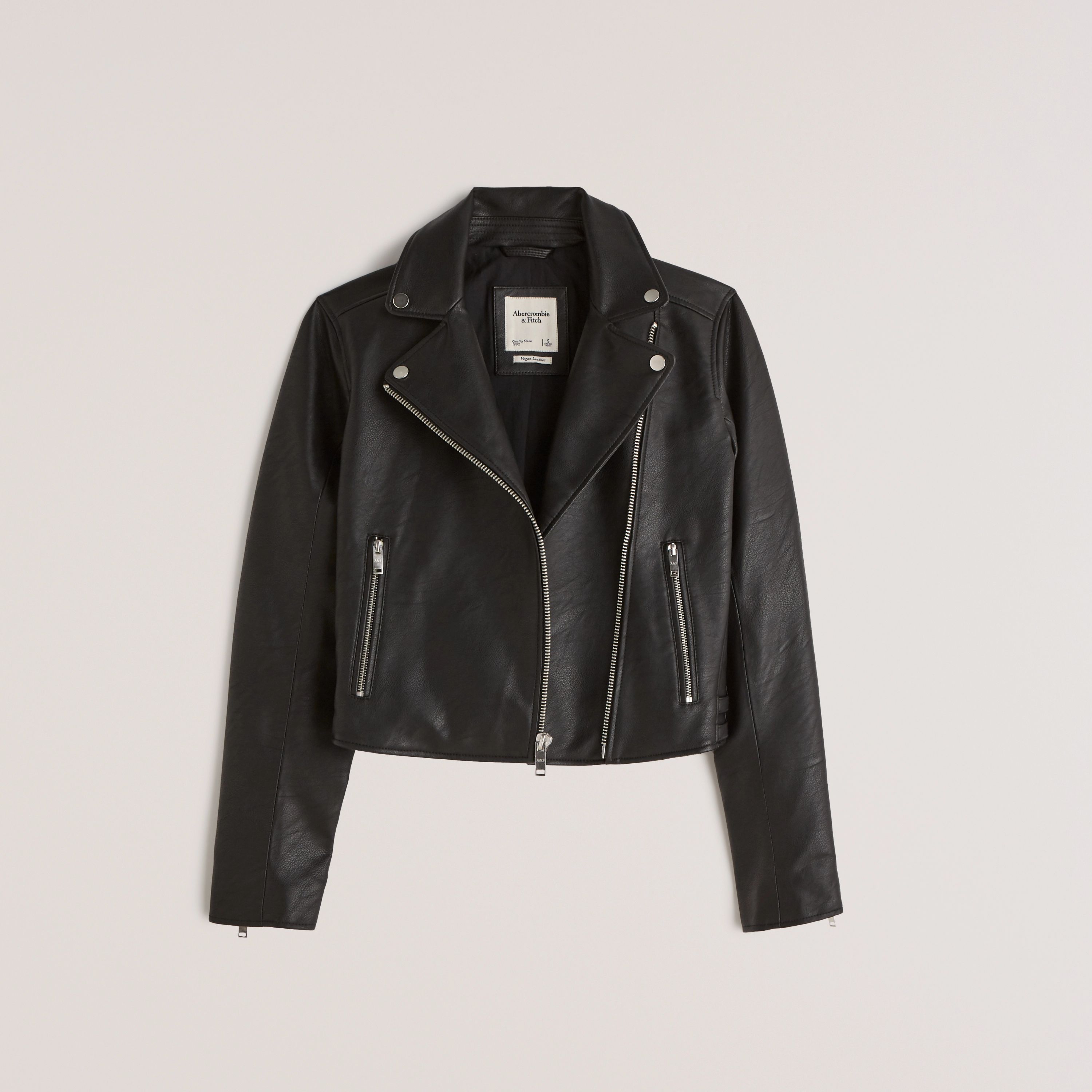 Women's The Faux Leather Moto Jacket | Women's | Abercrombie.com | Abercrombie & Fitch (US)
