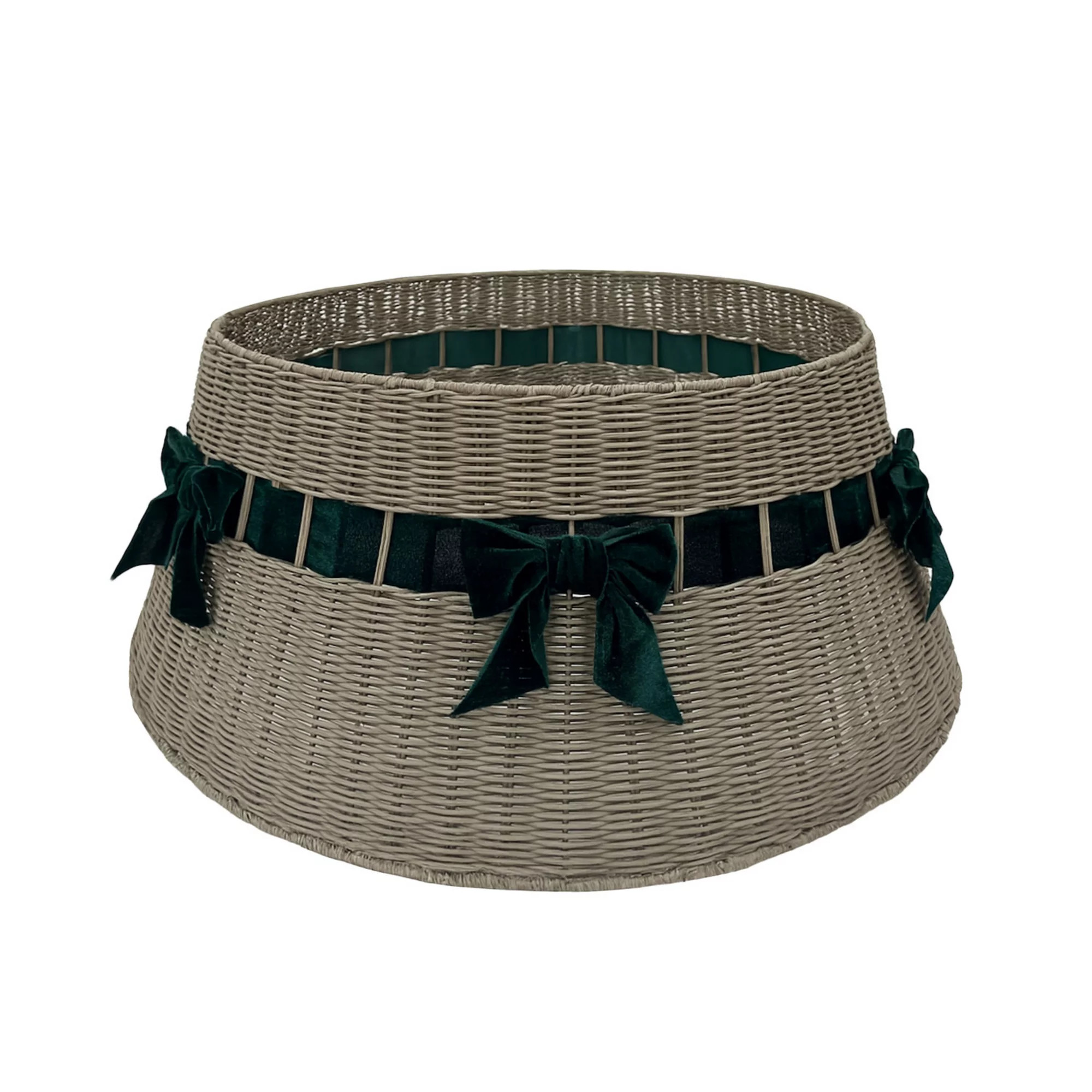 St. Nicholas Square® Rattan Bow Christmas Tree Collar | Kohl's
