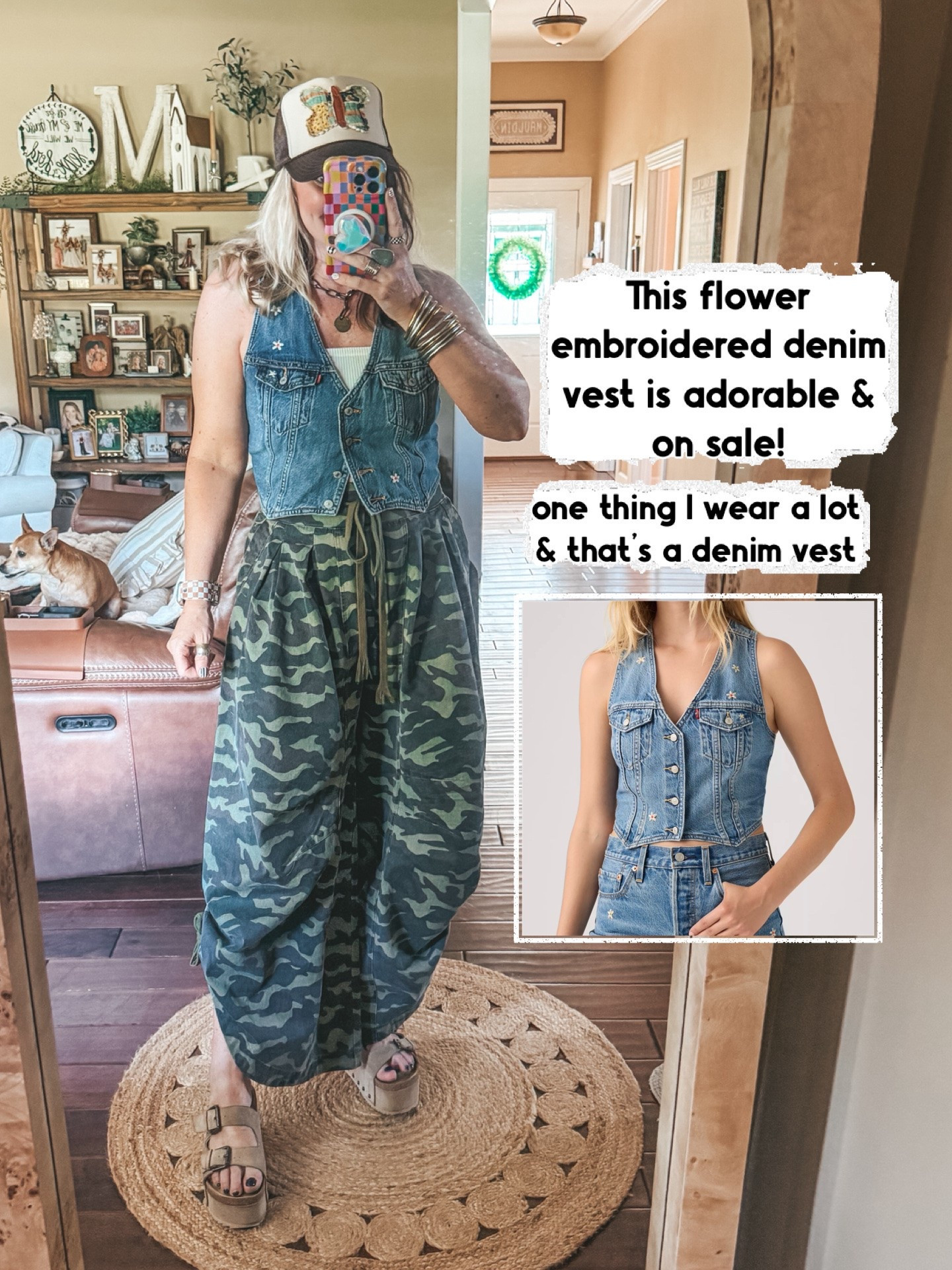 This vest is on sale and so cute! I’m in a medium. Also a medium in these fun pants! If these pants aren’t on sale save with code MANDIE20MAULDIN

#LTKgrwm #LTKootd #LTKOver40