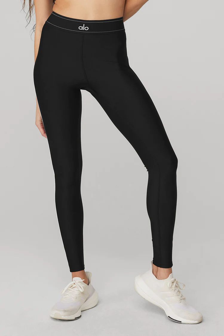 Airlift High-Waist Suit Up Legging - Anthracite/Black | Alo Yoga