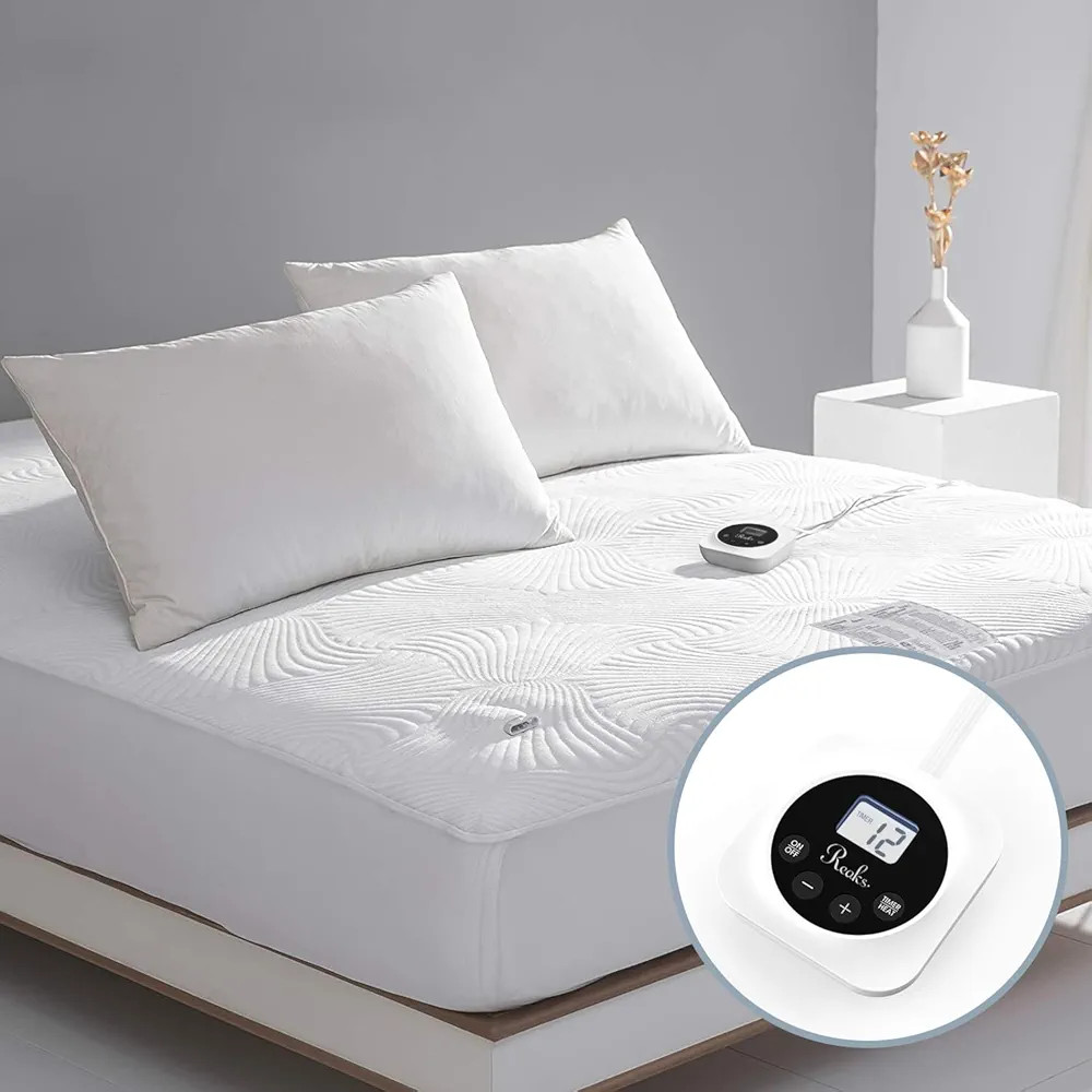 Full Size Electric Heated Mattress Pad with Adjustable 1-12 Hours Timer Auto Off,10 Heat Setting,... | Amazon (US)