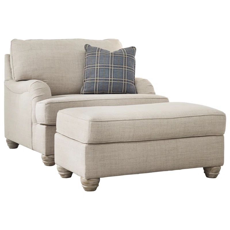 Addilyn Upholstered Armchair with Ottoman | Wayfair North America