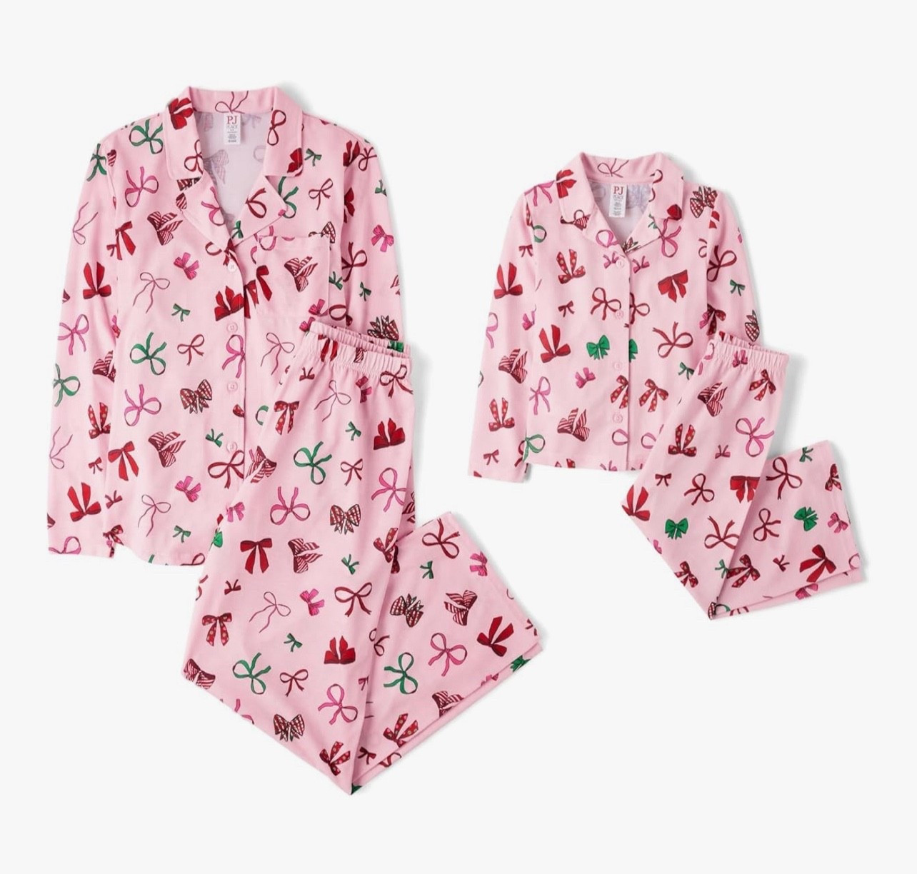 🎀 Pink Bow Matching Christmas Pajamas 🎀

The cutest matching Christmas pajamas ever — all pink with tons of little bows in red, green, and candy-cane patterns 🎄💕 These button-up sets from The Children’s Place are soft, lightweight, and perfect for holiday photos, Christmas morning, and cozy nights by the tree. Such a fun Mommy & Me option, and they also come in baby + kids for the sweetest full-family match!

Love the classic piped trim and the festive-but-girly print — it gives that boutique holiday look while still being super comfy for the girls. Perfect for gifting, sibling photos, and your Christmas Eve tradition 🎀✨

Pink Christmas pajamas • mommy & me holiday PJs • girls Christmas pajamas • festive family matching sets • holiday sleepwear • Christmas photo outfits • giftable pajamas • cozy holiday finds 🎀🎄✨

#LTKGiftGuide #LTKHoliday #LTKmomlife