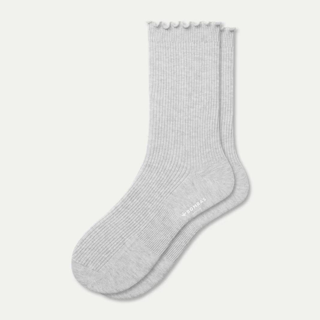 Women's Ruffle Rib Half Calf Socks | Bombas