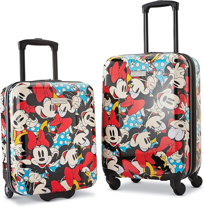 American Tourister Disney Hardside Luggage, Minnie Mouse 2, 2-Piece Set (18/20) | Amazon (US)