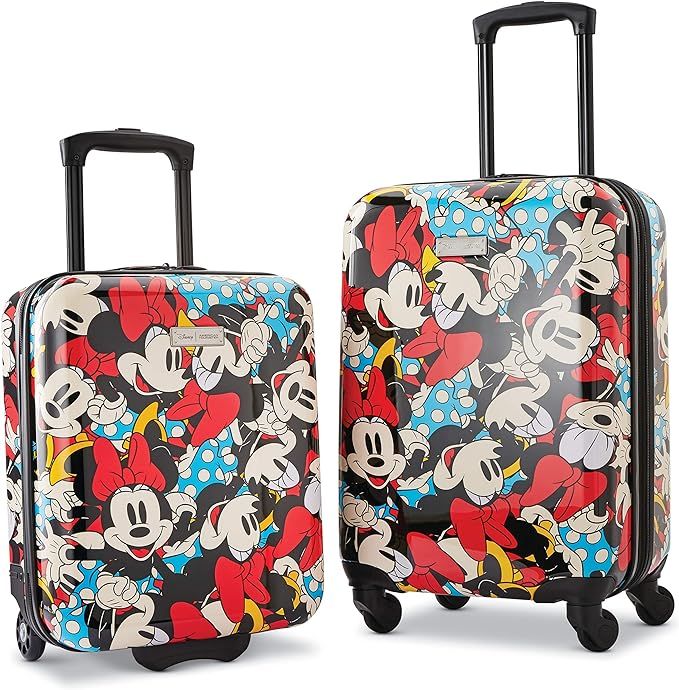 American Tourister Disney Hardside Luggage, Minnie Mouse 2, 2-Piece Set (18/20) | Amazon (US)