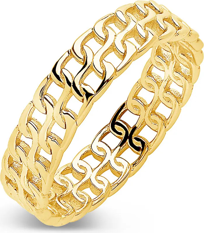 Sterling Forever 14K Gold Vermeil Chain Ring | Nordstrom | Nordstrom