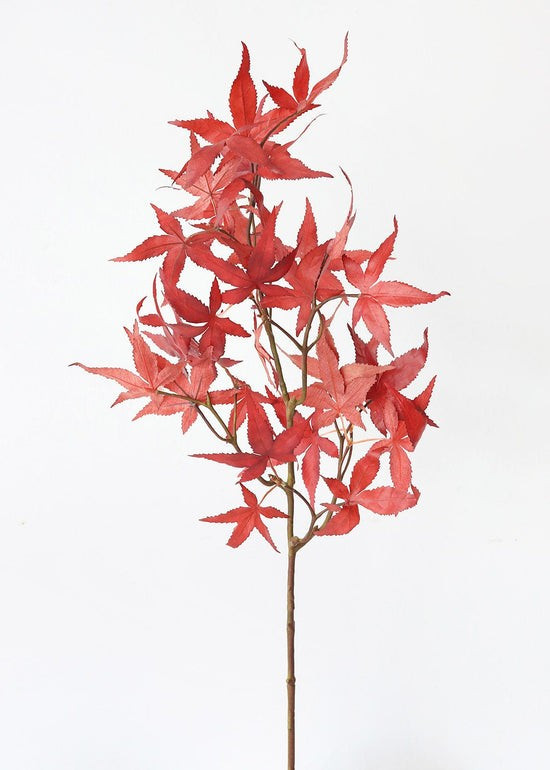 Fall Red Artificial Japanese Maple Leaves - 27 | Afloral (US)