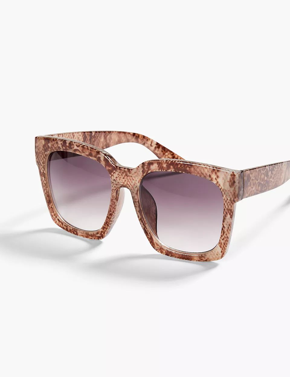 Snakeprint Square Sunglasses | Lane Bryant (US)