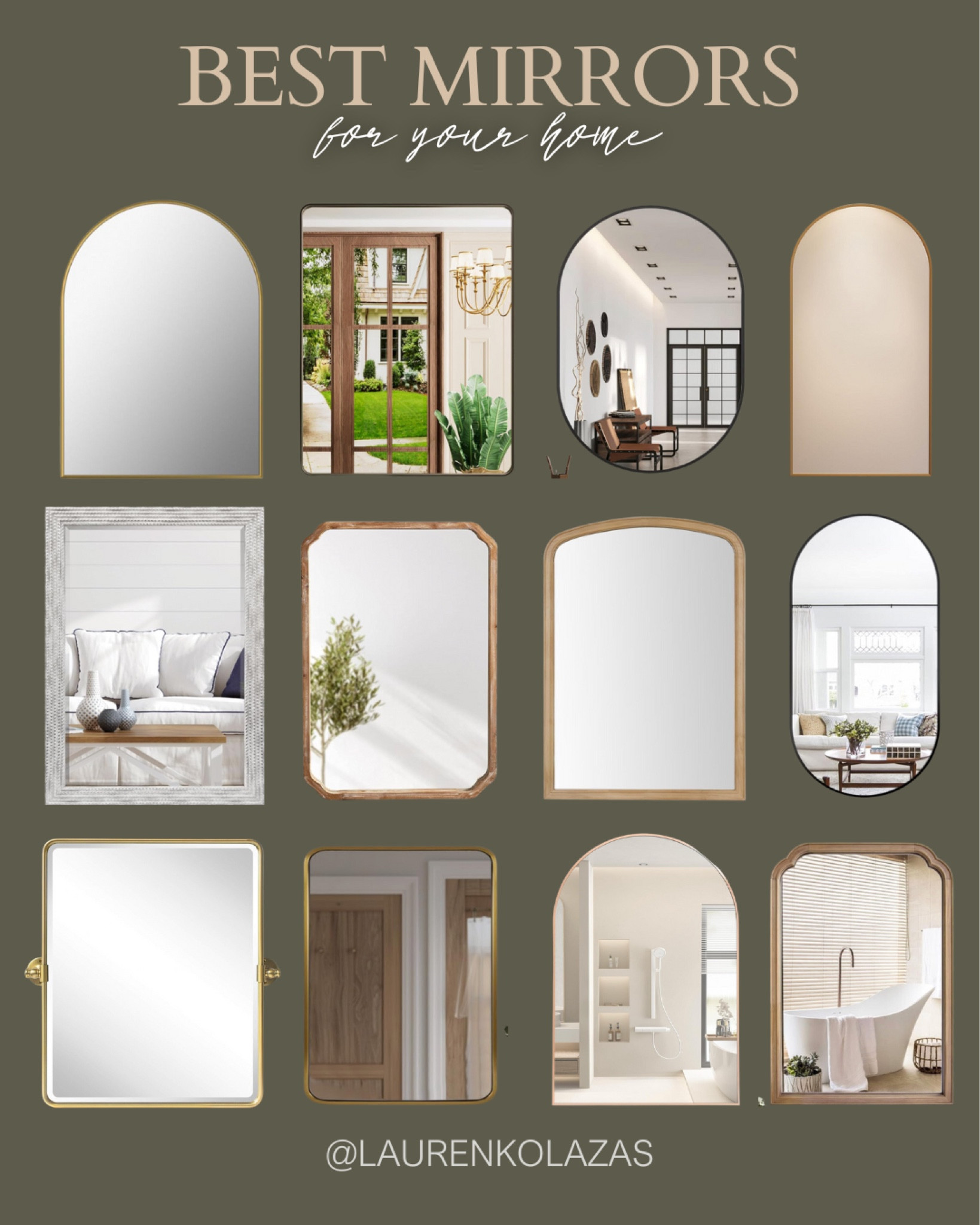 Add these affordable and minimalist mirrors from Amazon to your home! They can help brighten up any space and make it feel bigger! #homedecor #interiorinspo #summerrefresh #modernorganic

#LTKStyleTip #LTKHome #LTKSeasonal