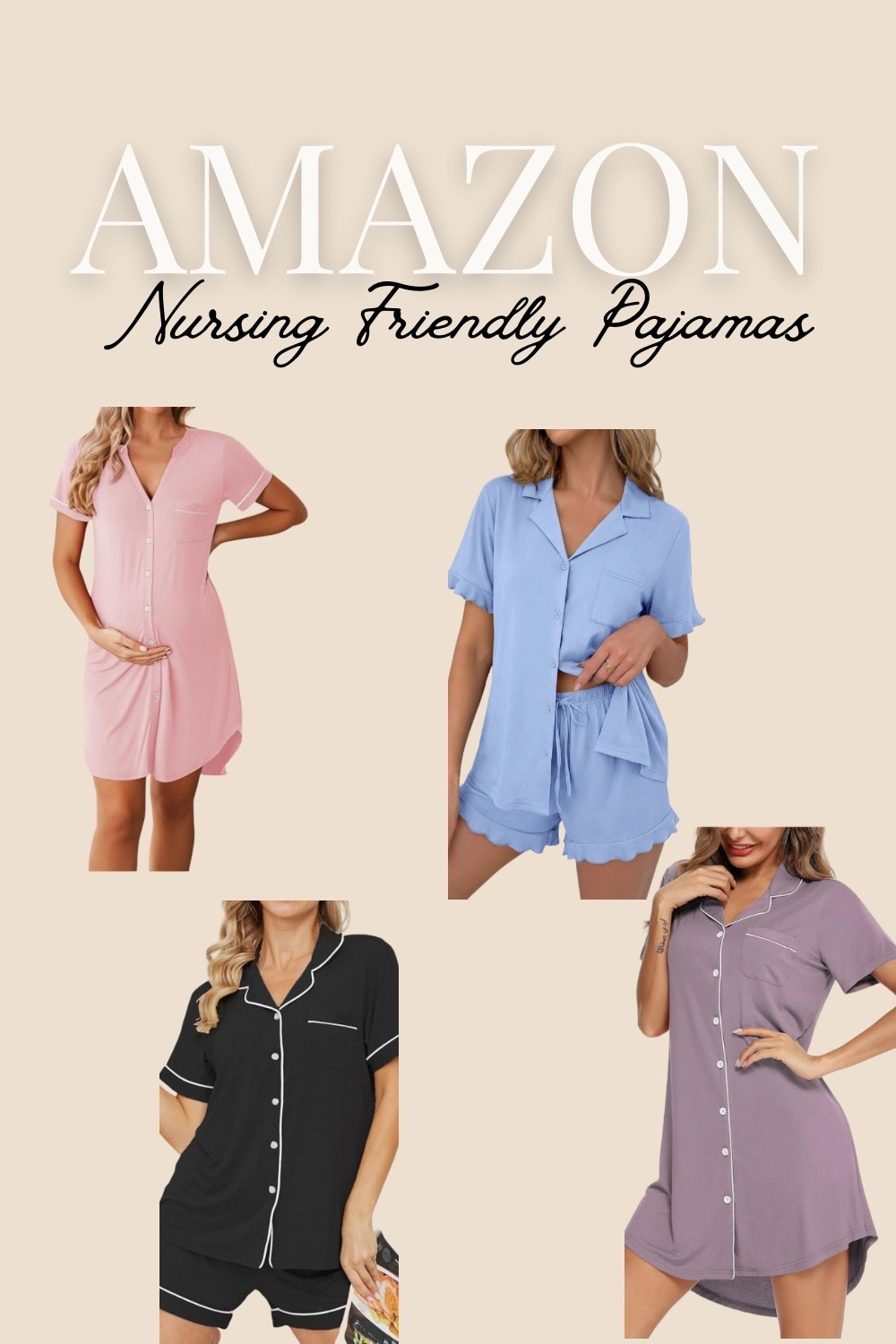 Late-night feeds, newborn snuggles, and comfort that actually works 🤍 These nursing-friendly pajamas make those middle-of-the-night wakeups so much easier. Soft, lightweight, and designed for every stage from pregnancy to postpartum.

✨ Button-down styles
✨ Easy nursing access
✨ Comfortable enough to live in

#PostpartumEssentials #NursingMom #NewbornEssentials #MomStyle #LTKFinds

#LTKmomlife #LTKBump