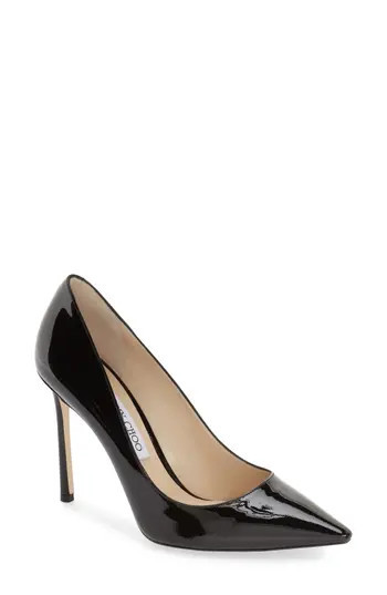 Women's Jimmy Choo 'Romy' Pointy Toe Pump, Size 5US / 35EU - Black | Nordstrom