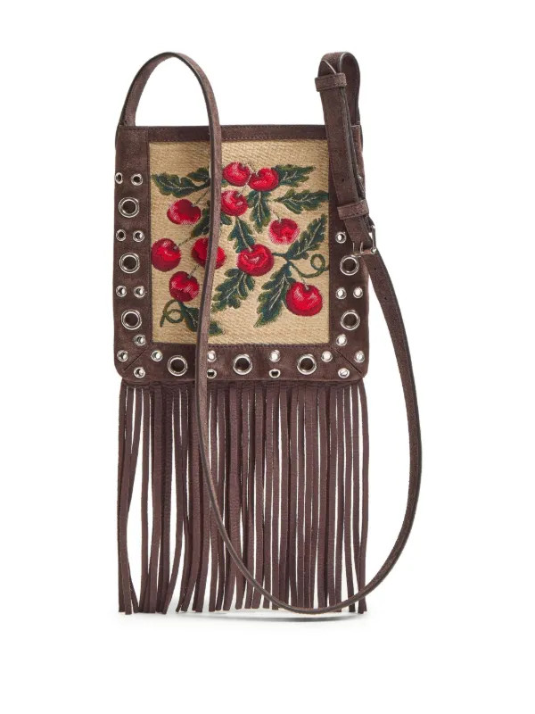 Valentino Garavani Small Nellcôte Cherryfic-motif Shoulder Bag | Neutrals | FARFETCH | Farfetch Global