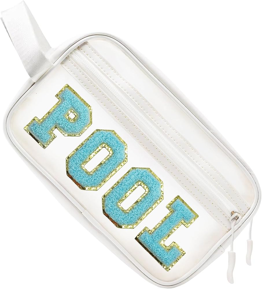 COSHAYSOO Clear POOL Makeup Bag Small Travel Pouch for Women Teenager Girls Pool Accessories Stuf... | Amazon (US)