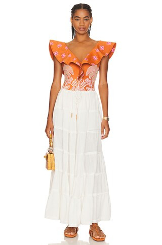 Simply Smitten Maxi Skirt in Optic White | Revolve Clothing (Global)