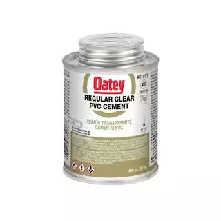Oatey 8 oz. Regular Clear PVC Cement 310133 - The Home Depot | The Home Depot