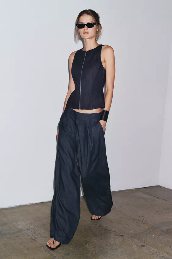 ZW COLLECTION DENIM JOGGER PANTS | Zara US