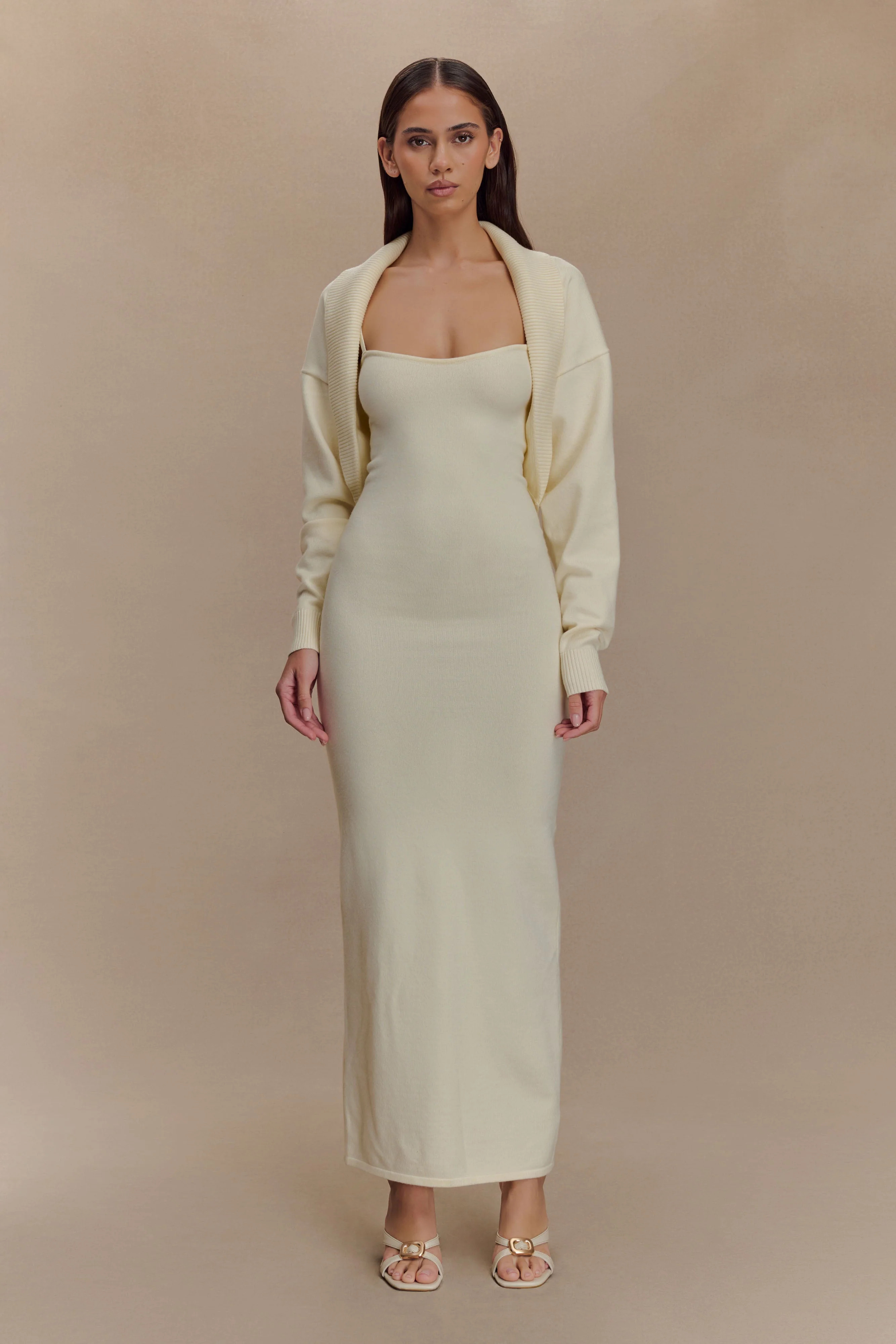 Kingston Knit Maxi Dress - Ivory | Meshki (APAC)