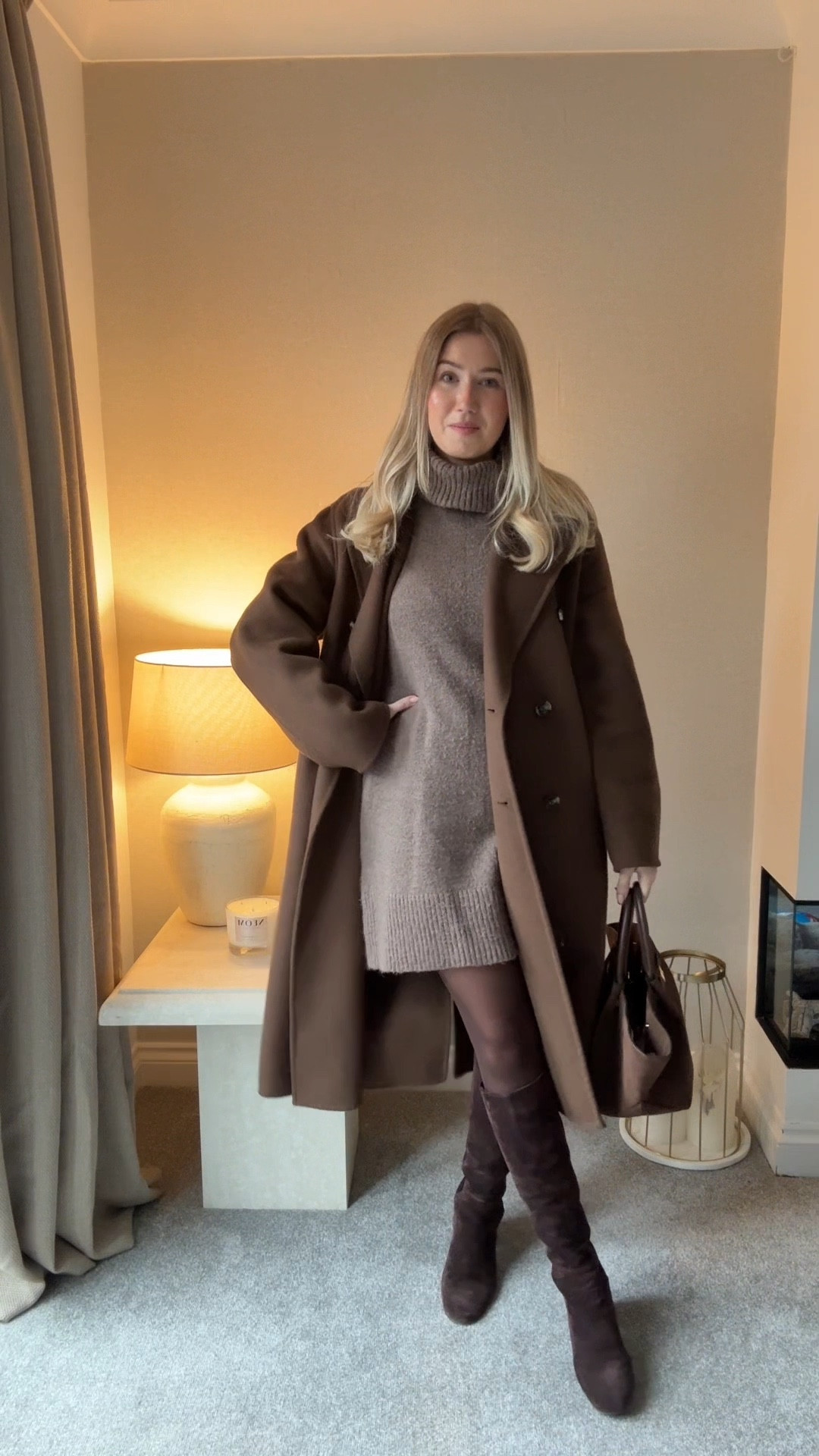 My chic bloat friendly outfit!!! Everyone needs a comfy outfit that still makes you feel put together, this is that outfit for me🥳 #brownoutfit #coat #brownboots

#LTKautumn #LTKuk #LTKwinter