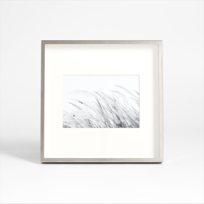 Brushed Silver 5x7 Picture Frame + Reviews | Crate & Barrel | Crate & Barrel