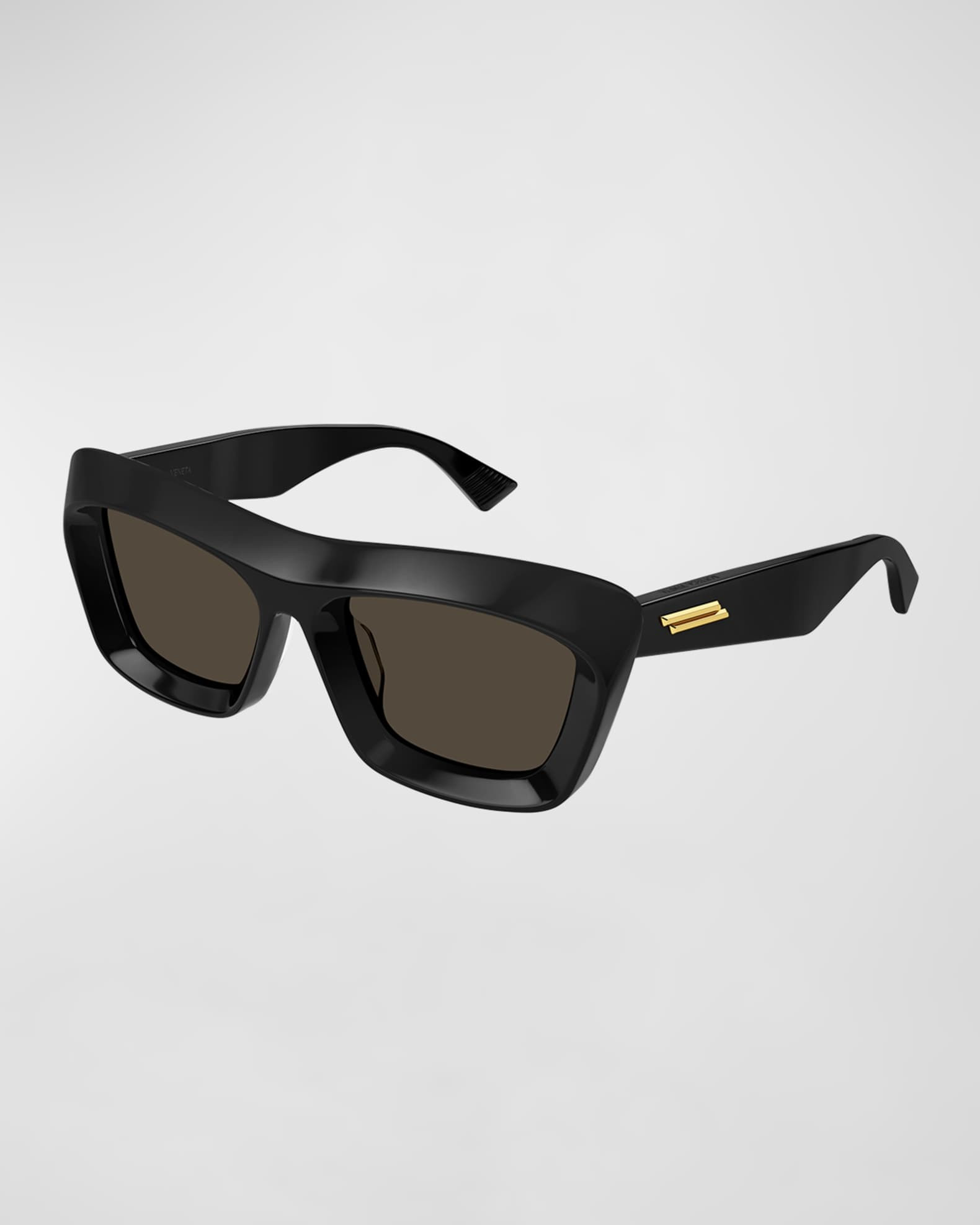 Beveled Acetate Rectangle Sunglasses | Neiman Marcus