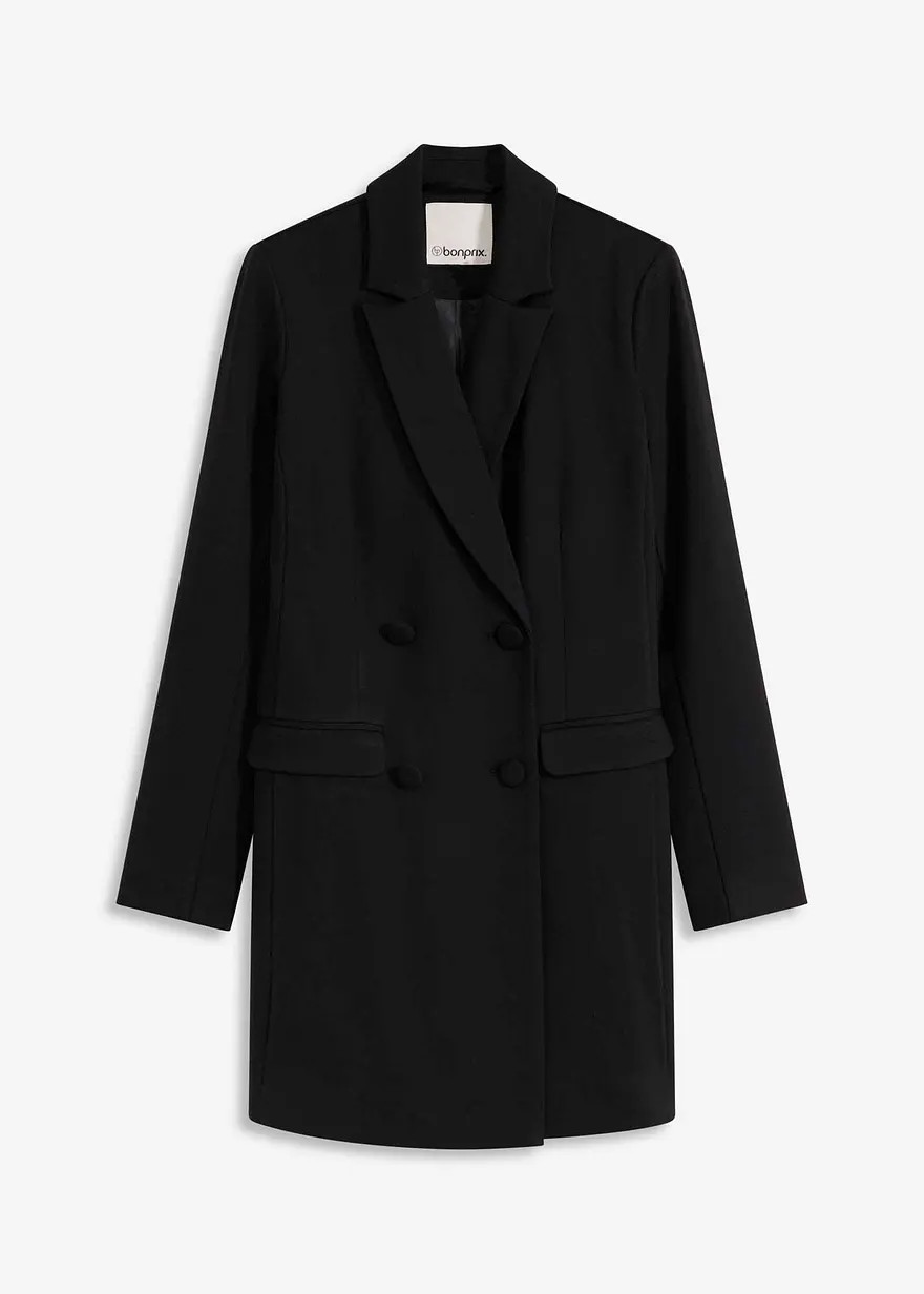 eleganter Punto Longblazer - schwarz - Damen | bonprix | Bonprix DE