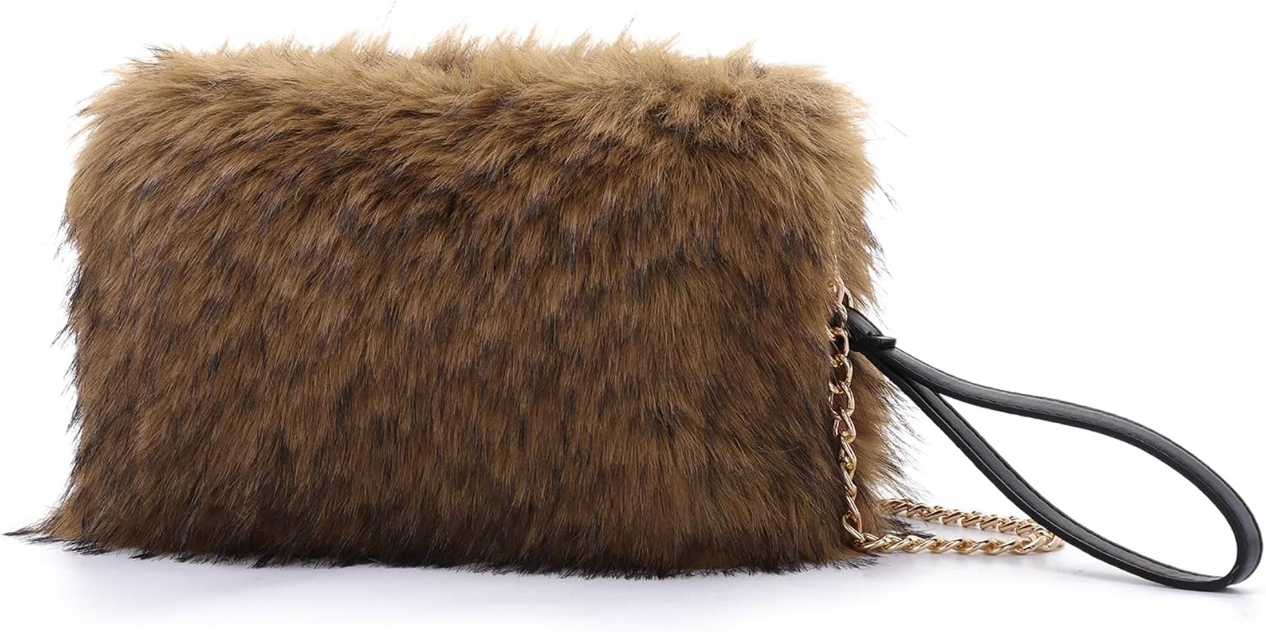 Oweisong Faux Fur Purse for Women Formal Furry Evening Clutch Plush Fluffy Shoulder Bag Wristlet ... | Amazon (US)