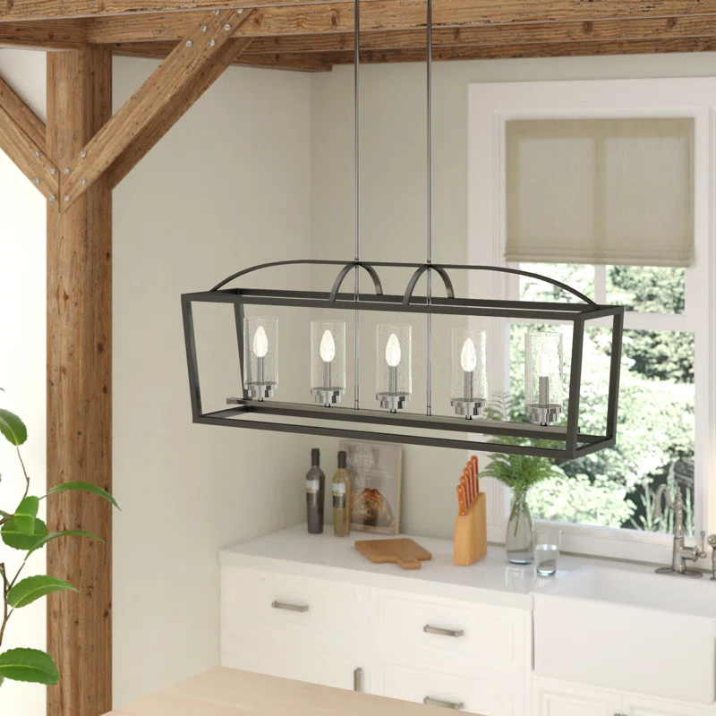 Skegness 5 - Light Kitchen Island Linear Pendant | Wayfair North America