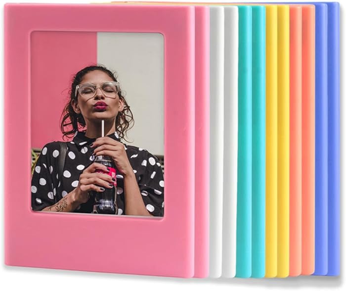 Orga'Neat Magnetic Photo Frames Fridge for Polaroid Fujifilm Instax Mini, 3.5"*2.5" Refrigerator ... | Amazon (US)