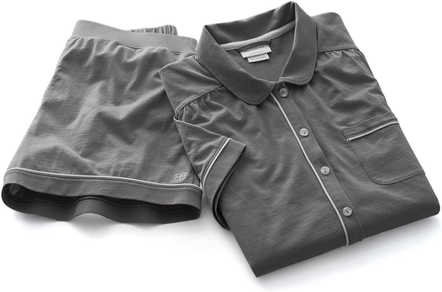 BOLL & BRANCH Women's Soft Knit Short Sleeve & Shorts Pajama Set | Amazon (US)