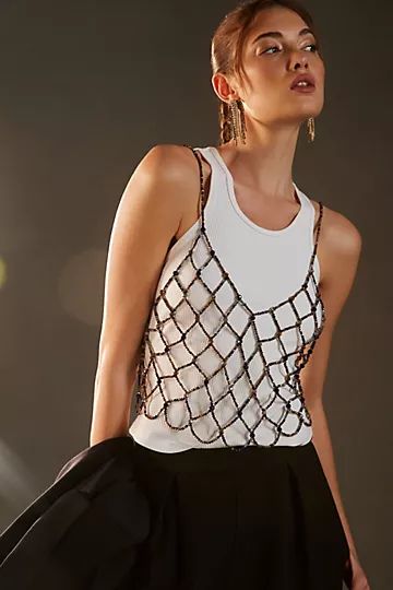Current Air Multicolor Beaded Tank | Anthropologie (US)
