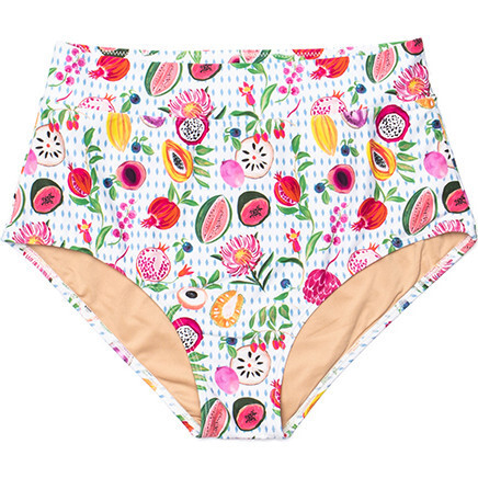 Women's Joana High Rise Moderate Coverage Swim Bottom, Fresco Crush | Maisonette