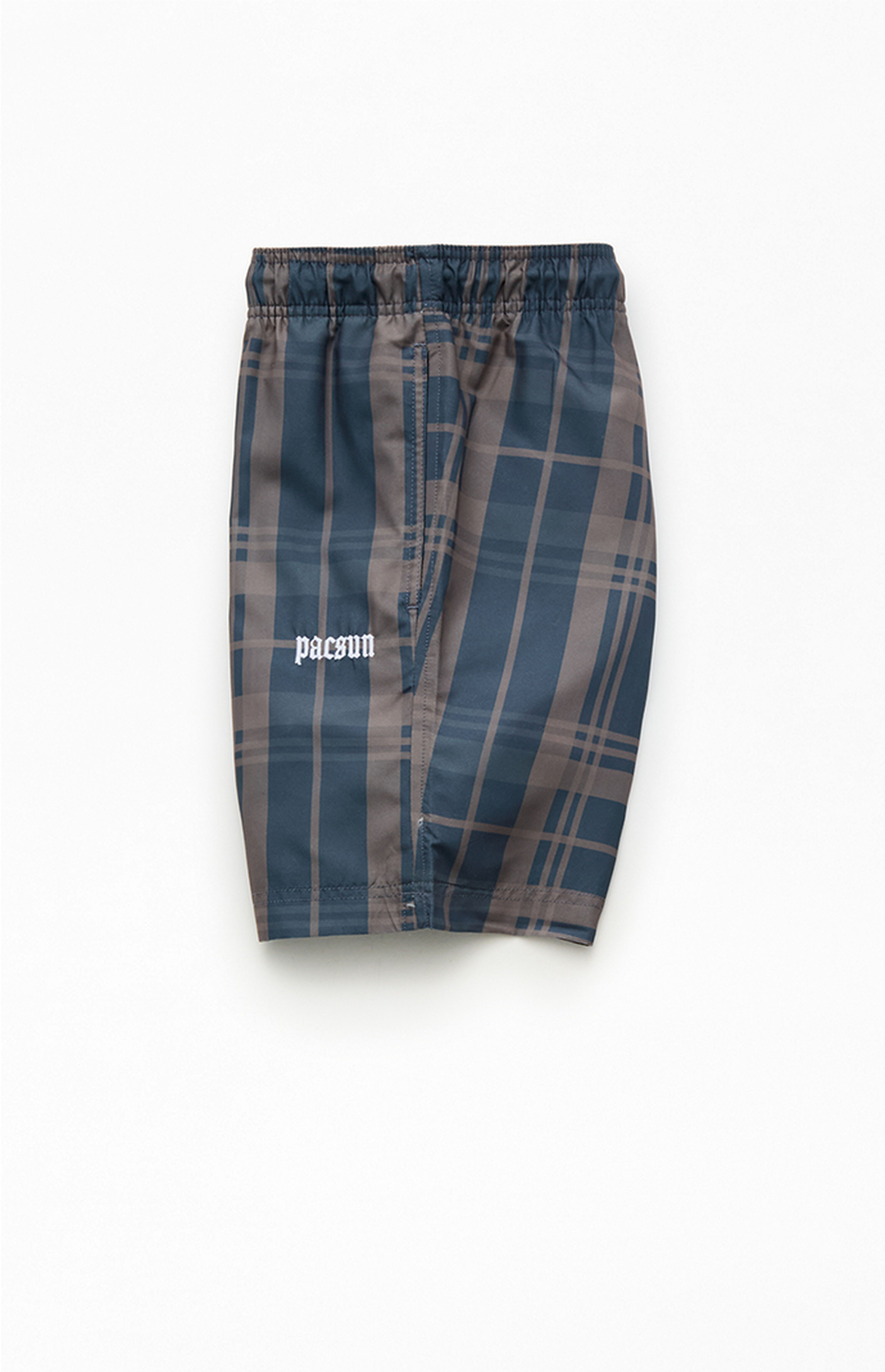 Pacsun Plaid Collegiate 6.5" Swim Trunks | PacSun