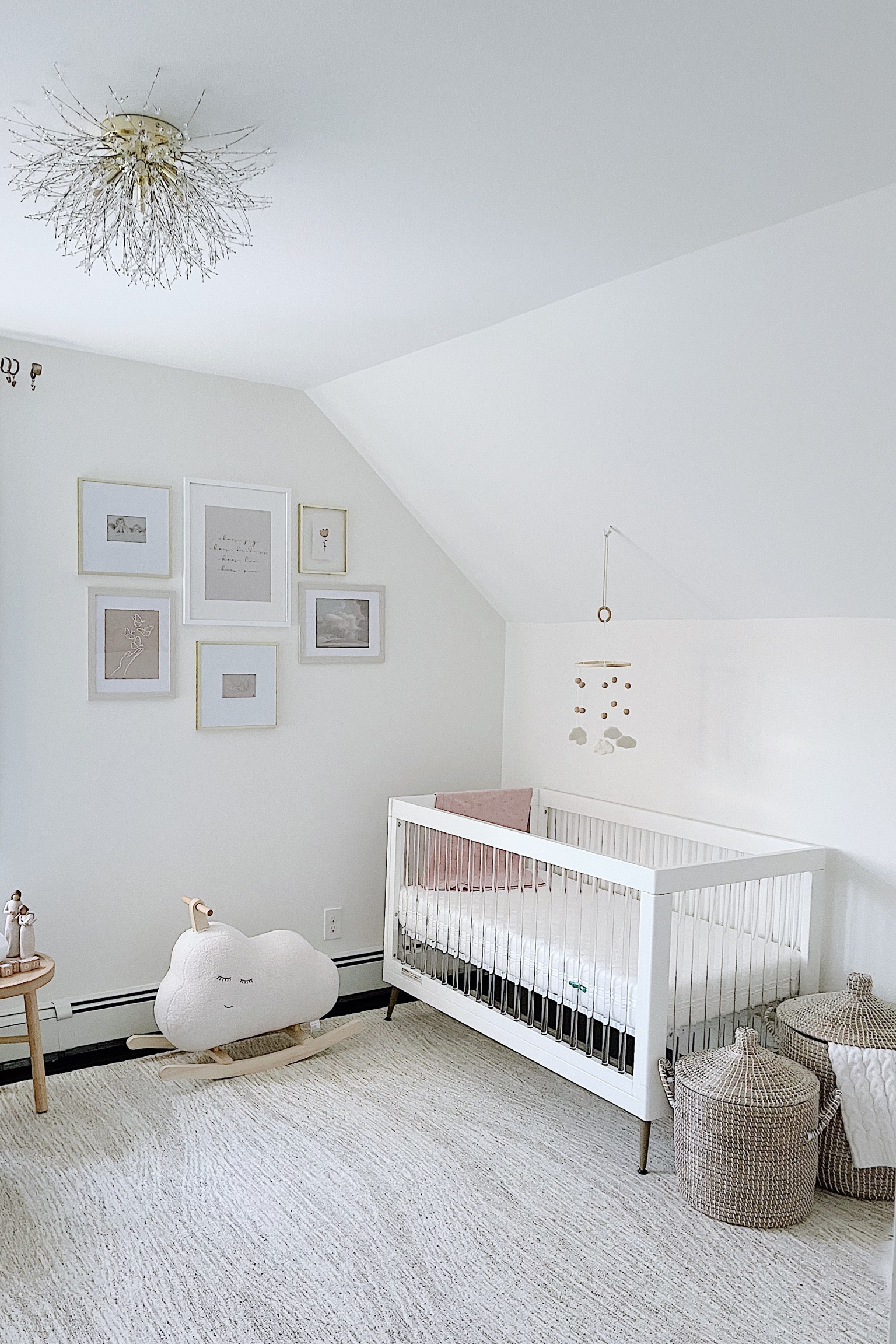 Nursery sneak peak 👧🏼💗🫶🏼

Neutral nursery, girl nursery, cloud nursery, nursery Inspo, baby room 

#LTKfamily #LTKbaby #LTKbump