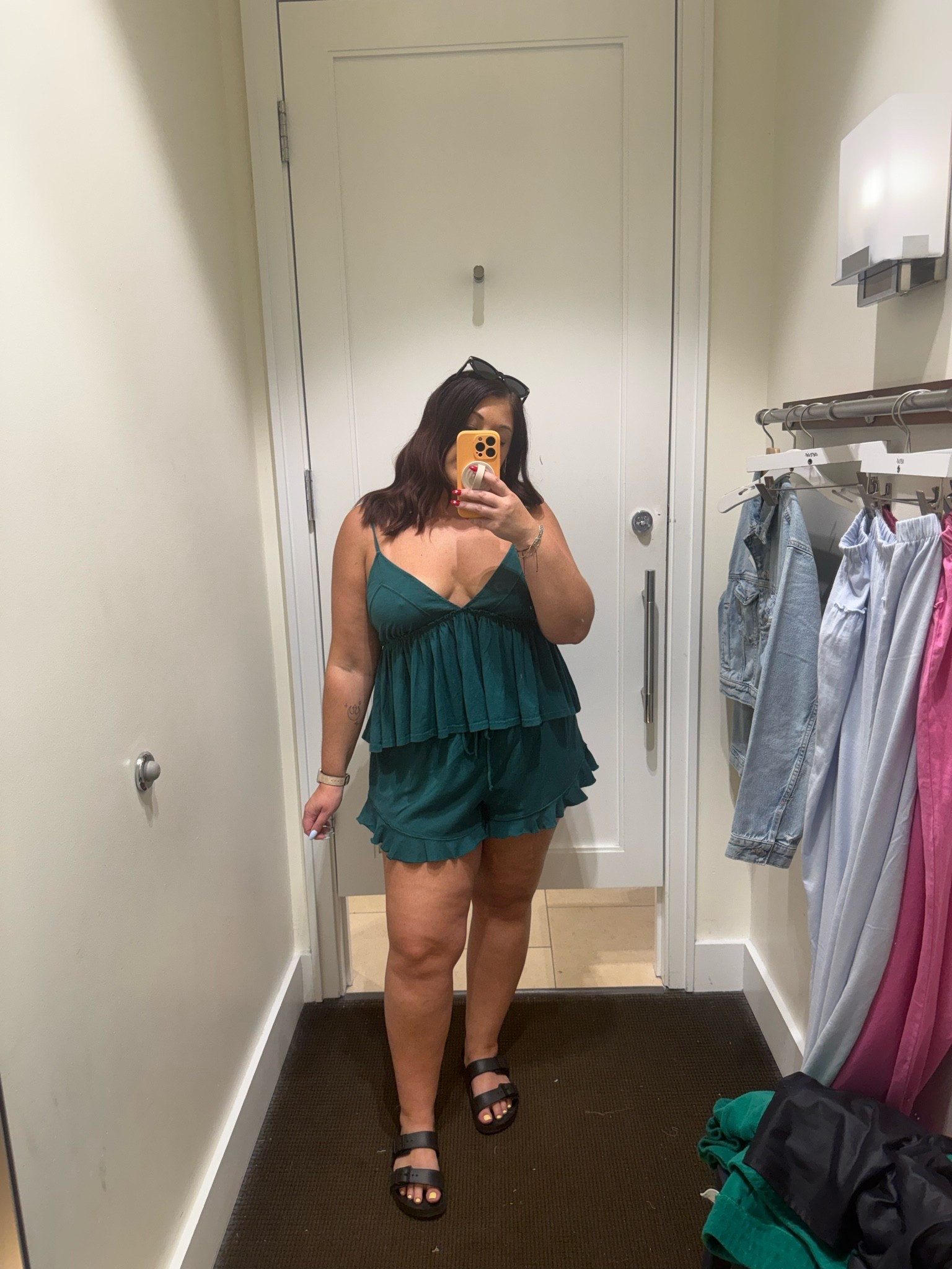 ✨ @Aerie  sale find! ✨ This matching set is lightweight, comfy, and perfect for everything from vacation days to casual weekends. The flowy fit is so flattering, and this gorgeous emerald green color is even better in person. 💚 Grab it while it’s on sale!

#LTKdayinmylife #LTKSaleAlert #LTKMidsize