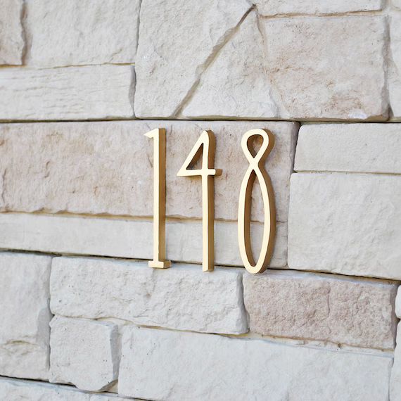 House Numbers 6 inches 15cm Aluminium House Numbers and | Etsy | Etsy (US)