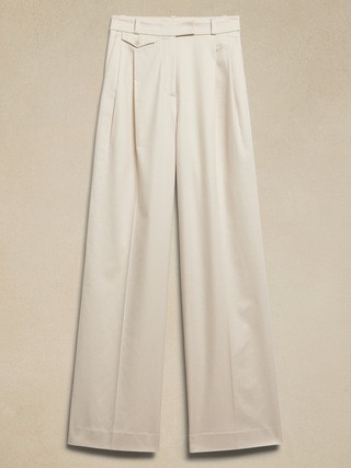 Carmel Pleated Wide-Leg Pant | Banana Republic (US)