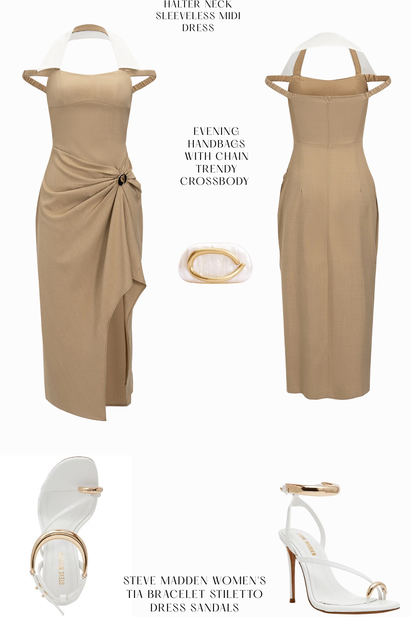 Halter Neck Sleeveless Midi Dress from Micas! DM for direct link to shop! 

#LTKStyleTip