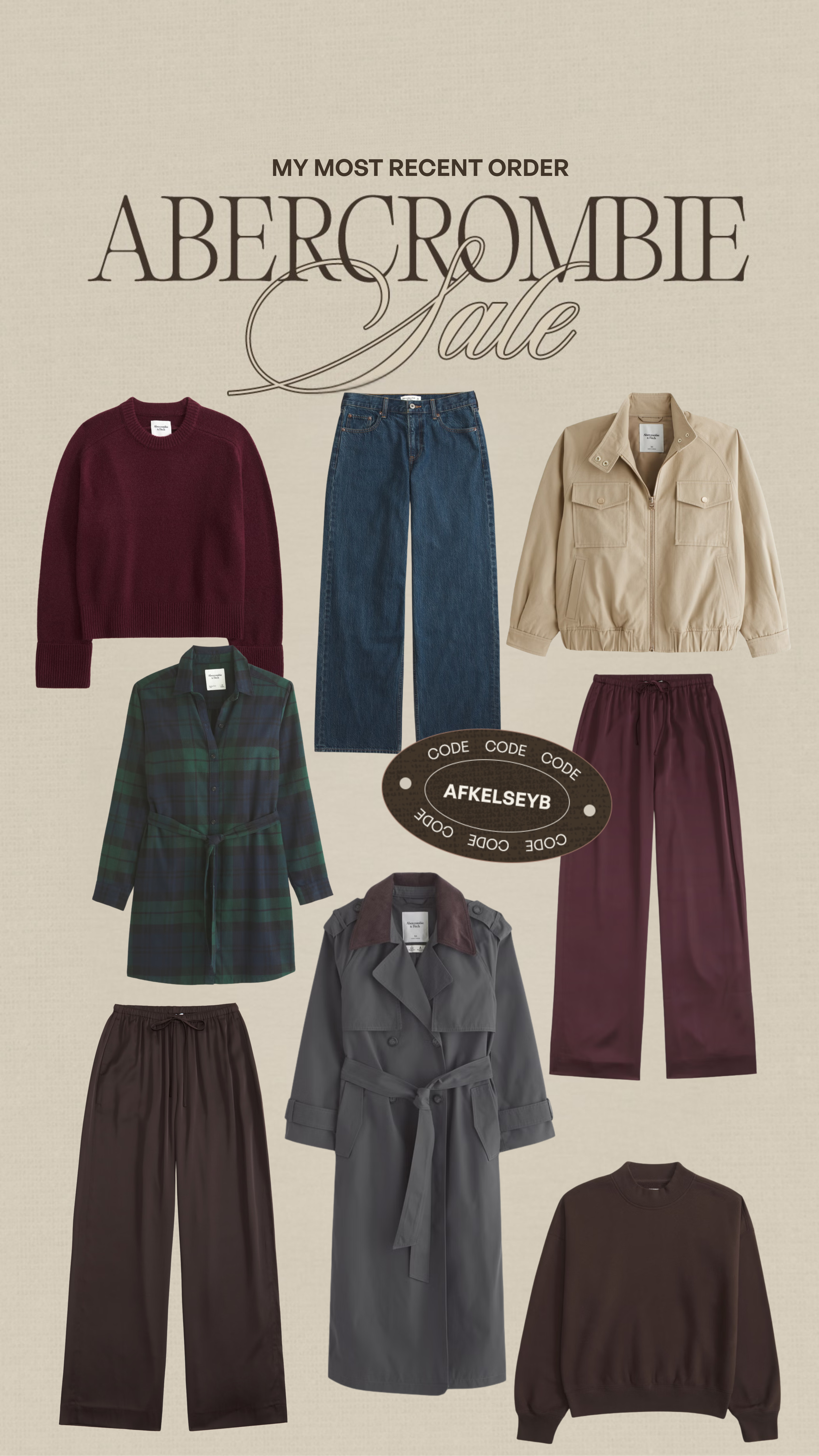 My code is live! AFKELSEYB for additional 15% off! Linking my most recent order🤎 

#LTKMidsize #LTKSaleAlert #LTKSeasonal