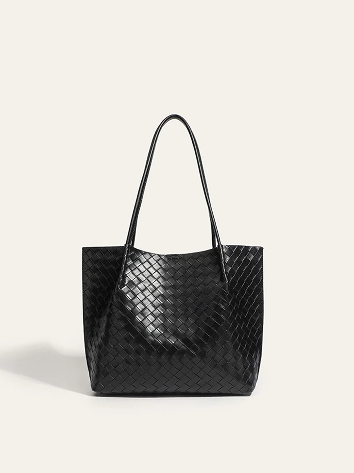 Woven PU Tote Bag | Commense