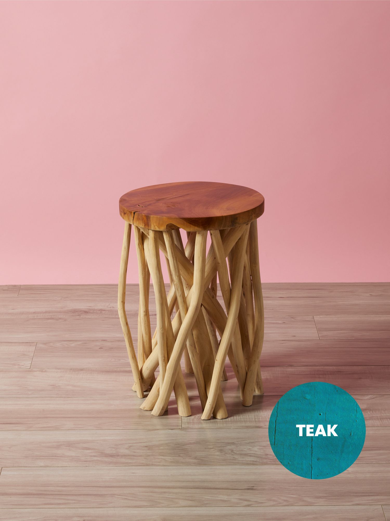 19in Sura Teak Wood Table | Living Room | HomeGoods | HomeGoods
