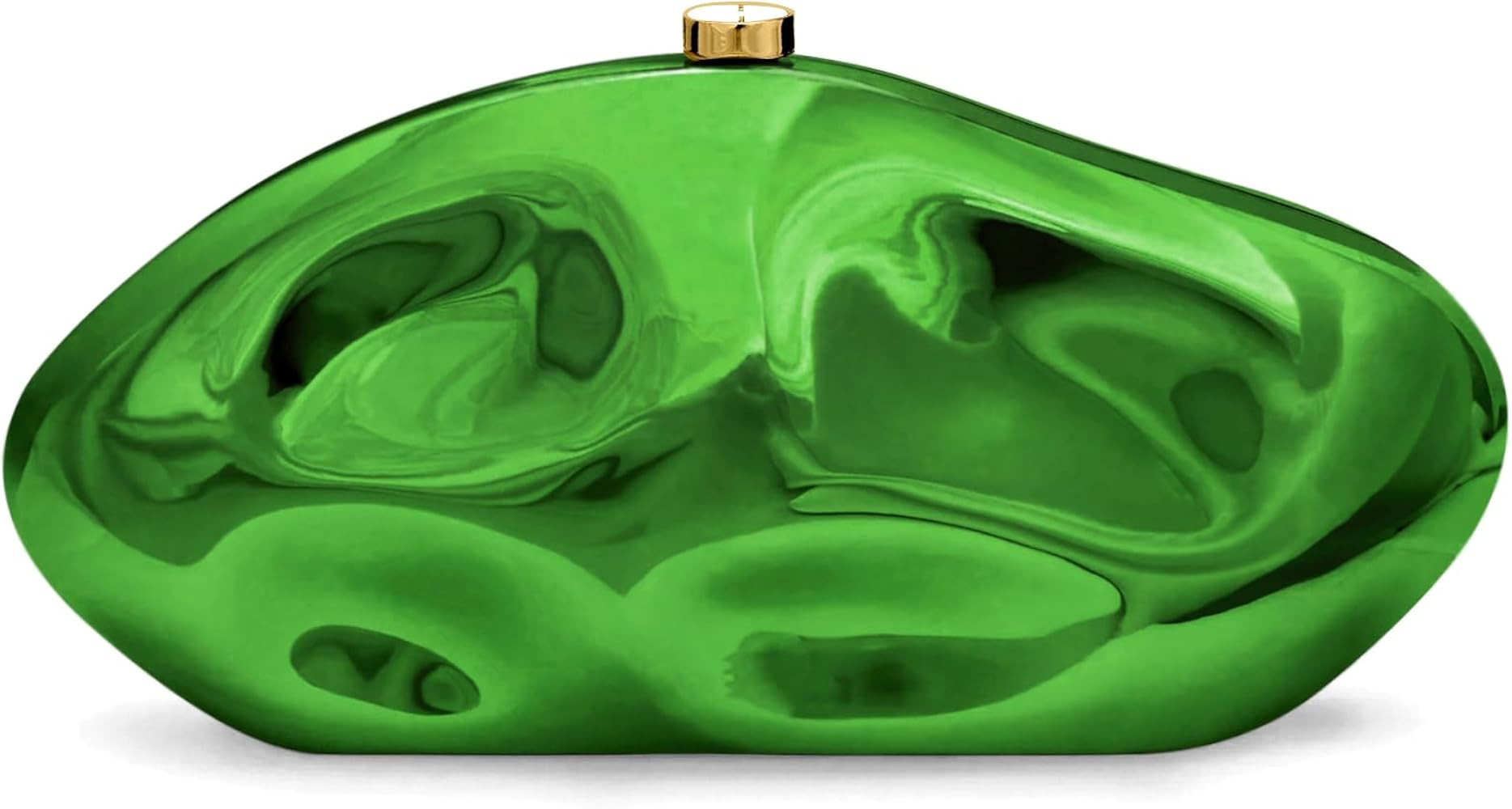 Acrylic Clutch Purse for Women Evening Bag, Irregular Shell Acrylic Purse Box Clutch with Chain f... | Amazon (US)