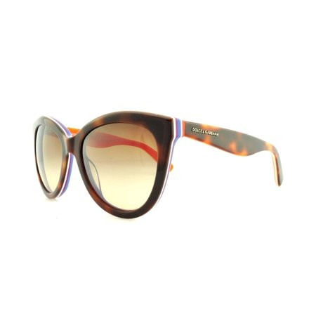 DOLCE & GABBANA Sunglasses DG 4207 276513 Havana Orange 55MM | Walmart (US)