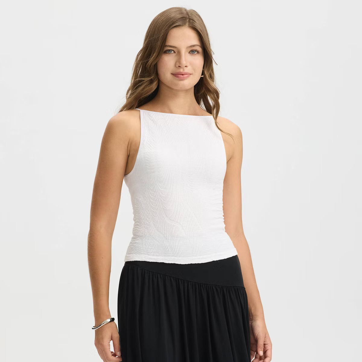 Women's Seamless Cropped Tank Top - A New Day™ Fresh White M | Target